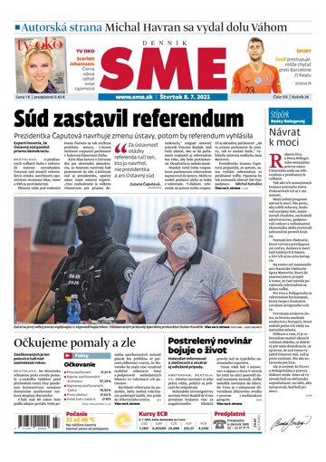 Obálka e-magazínu SME 8-7-2021