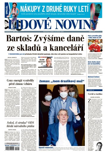 Obálka e-magazínu Lidové noviny 23.9.2021