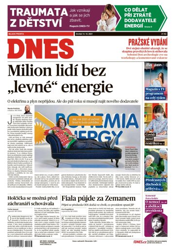 Obálka e-magazínu MF Dnes 14.10.2021