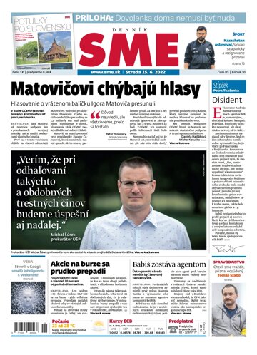 Obálka e-magazínu SME 15-6-2022