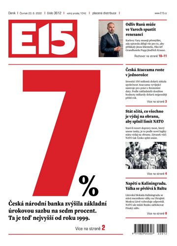 Obálka e-magazínu E15 23.6.2022