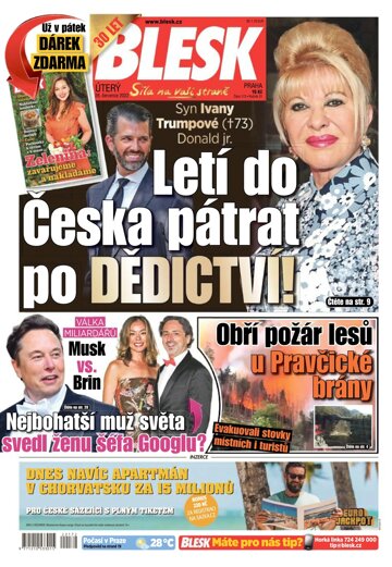 Obálka e-magazínu Blesk 26.7.2022