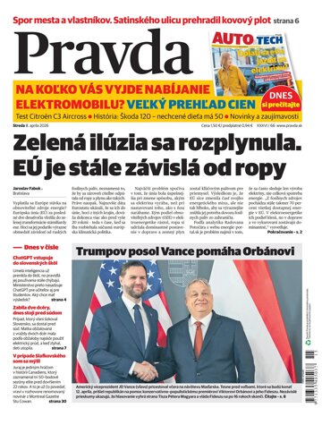 Obálka e-magazínu Pravda 8. 4. 2026
