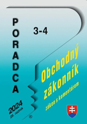 Obálka knihy Poradca č. 3-4 / 2024 - Obchodný zákonník s komentárom