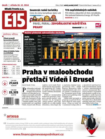 Obálka e-magazínu E15 10.12.2014