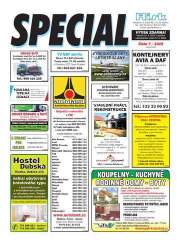 Obálka e-magazínu Special 7/2015