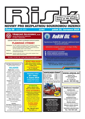 Obálka e-magazínu Risk 58/2015