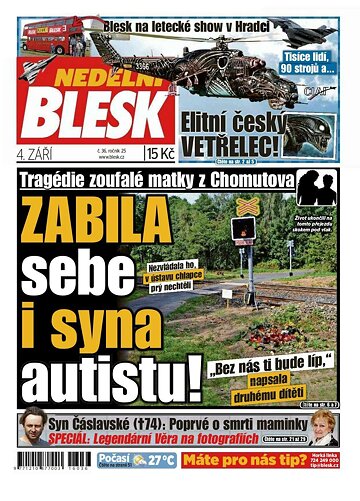 Obálka e-magazínu Nedělní Blesk 4.9.2016