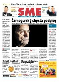 Obálka e-magazínu SME 9.10.2012