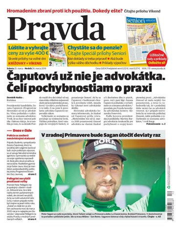 Obálka e-magazínu Pravda 23. 3. 2019