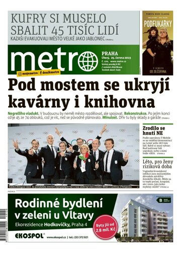 Obálka e-magazínu deník METRO 25.6.2019