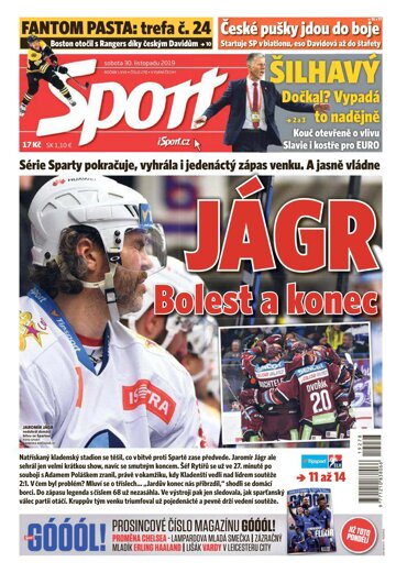 Obálka e-magazínu Sport 30.11.2019
