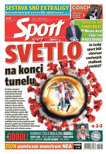 Obálka e-magazínu Sport 7.4.2020