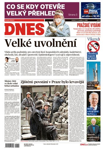 Obálka e-magazínu MF Dnes 2.5.2020