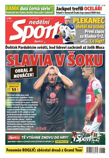 Obálka e-magazínu Nedělní Sport 13.9.2020