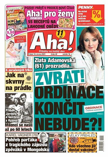 Obálka e-magazínu AHA! 19.2.2021