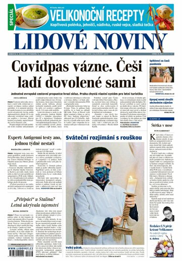 Obálka e-magazínu Lidové noviny 3.4.2021