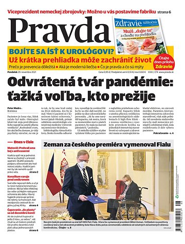 Obálka e-magazínu Pravda Dennik 29. 11. 2021