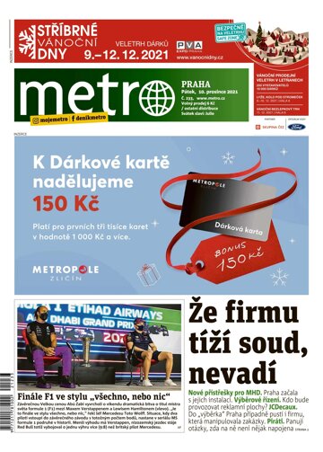 Obálka e-magazínu deník METRO 10.12.2021