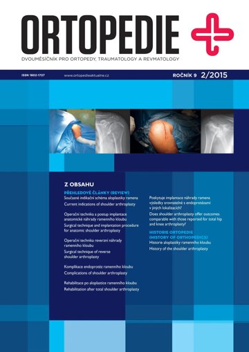 Obálka e-magazínu Ortopedie 2/2015