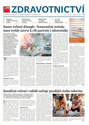 Obálka e-magazínu Ze Zdravotnictví 17/2023