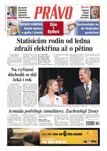 Obálka e-magazínu Deník Právo 1.11.2023