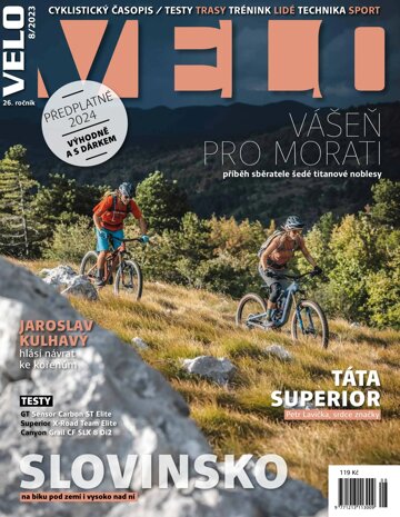 Obálka e-magazínu Velo 8/2023