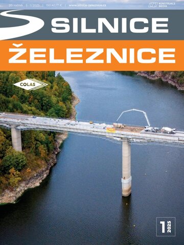 Obálka e-magazínu Silnice Železnice 1/2025