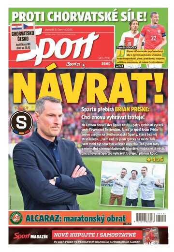 Obálka e-magazínu Sport 9.6.2025