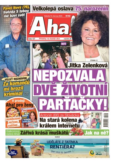 Obálka e-magazínu AHA! 14.6.2025