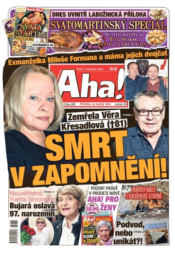 Obálka e-magazínu AHA! 7.11.2025