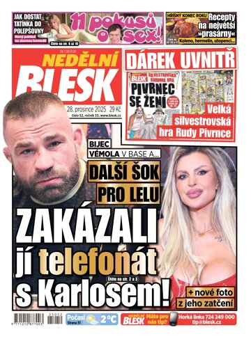 Obálka e-magazínu Nedělní Blesk 28.12.2025