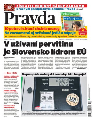 Obálka e-magazínu Pravda 24. 3. 2026