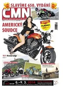 Obálka e-magazínu ČESKÉ MOTOCYKLOVÉ NOVINY 2/2014