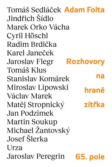 Obálka knihy Rozhovory na hraně zítřka