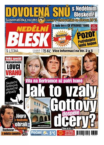 Obálka e-magazínu Nedělní Blesk 31.1.2016