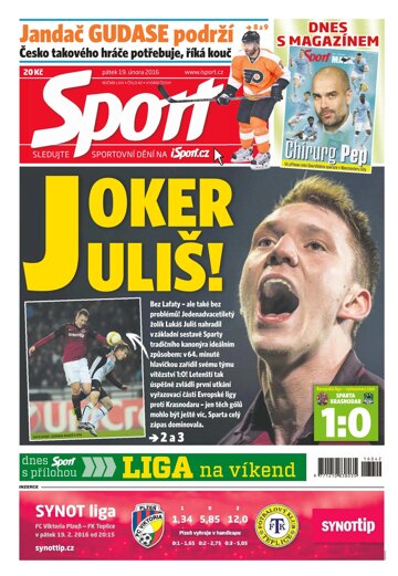 Obálka e-magazínu Sport 19.2.2016