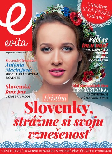 Obálka e-magazínu EVITA magazín 10/2016