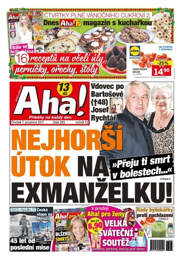 Obálka e-magazínu AHA! 7.12.2017