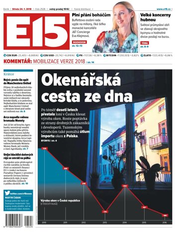Obálka e-magazínu E15 24.1.2018