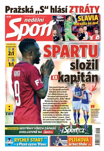 Obálka e-magazínu Sport 31.3.2019