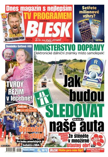 Obálka e-magazínu Blesk 6.9.2019