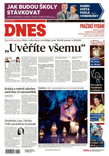 Obálka e-magazínu MF Dnes 2.11.2019