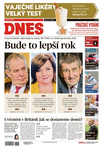 Obálka e-magazínu MF Dnes 22.12.2020