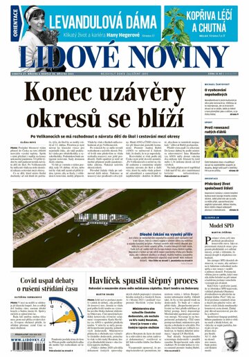 Obálka e-magazínu Lidové noviny 27.3.2021