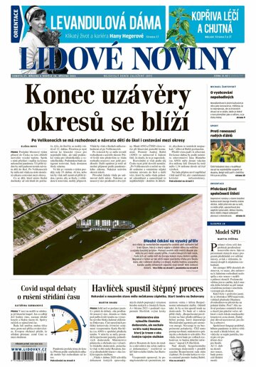 Obálka e-magazínu Lidové noviny 27.3.2021