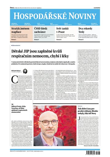 Obálka e-magazínu Hospodářské noviny 207 - 26.10.2021