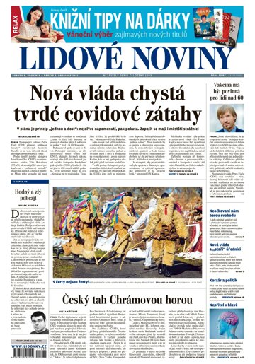 Obálka e-magazínu Lidové noviny 4.12.2021