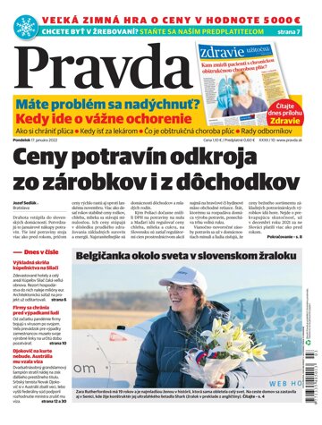 Obálka e-magazínu Pravda 17. 1. 2022