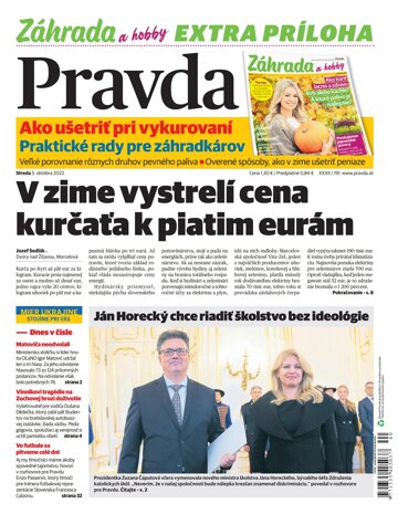 Obálka e-magazínu Pravda 5. 10. 2022